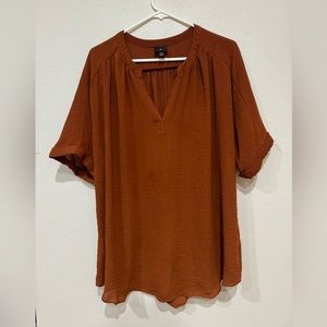 Worthington Rusted Orange Blouse